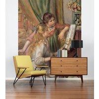 Fototapete Renoir | Young Girls At The Piano, 1892 Personen Kunst Kunstwerk Gemälde Wohnzimmer-, Schlafzimmer-, Flur-, Küchentapete von BRICOFLOR