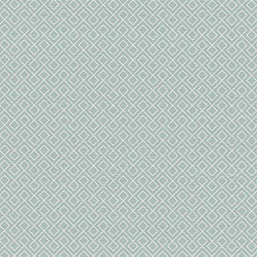 Hellblaue Tapete mit Muster | Wohnzimmer und Schlafzimmer Vliestapete skandinavisch | Nordische Wandtapete mit Vinyl in Blau Weiß von BRICOFLOR