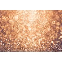 Bricoflor - Henna Tapete orientalisch | Schlafzimmer und Wellness Fototapete mit Mandala Motiv in Kupfer | Orange rote Fototapete mit Yoga Design von BRICOFLOR