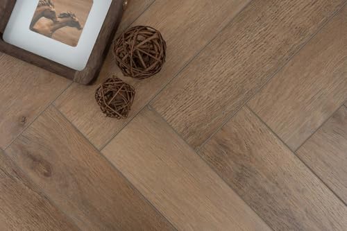 Klick Vinyl Bodenbelag Fischgräten Optik dunkel SPC Vinylboden Eiche rustikal ideal für Wohnzimmer und Schlafzimmer Klick Vinyl Bodenbelag Fischgräten Optik dunkel SPC Vinylboden Eiche rustikal ideal für Wohnzimmer und Schlafzimmer von BRICOFLOR