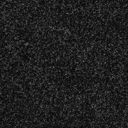 Kunstrasen Rasenteppich mit Noppen | Höhe ca. 7,5mm | 133, 200 und 400 cm Breite | anthrazit schwarz | Meterware, verschiedene Größen | Größe: 2 x 2 m von BRICOFLOR