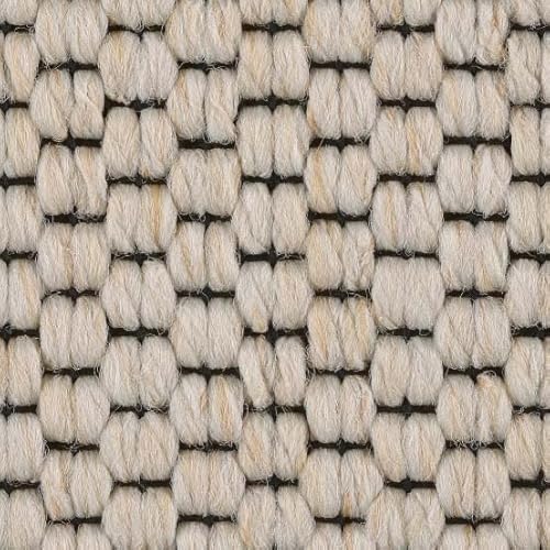 Sisal Teppichboden Meterware creme beige in 400 und 500 cm Breite Flachgewebe Teppich Auslegware ideal für Schlafzimmer und Kinderzimmer von BRICOFLOR