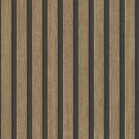 Bricoflor - Tapete Holzpaneele braun schwarz Moderne 3D Tapete in Holzlattenoptik für Wohnzimmer und Küche Vliestapete in Holzoptik - Brown, Black von BRICOFLOR