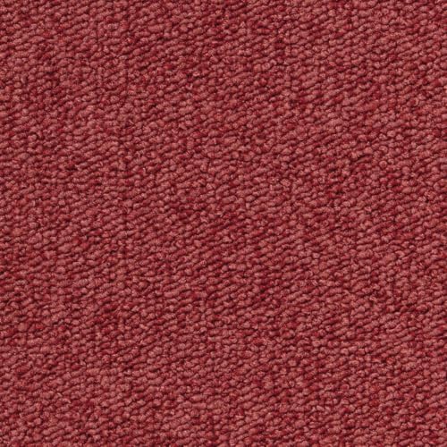 Teppichboden Meterware rot Schlingen Teppich Auslegware ideal für Esszimmer und Arbeitszimmer Schlingenware in 4 und 5 m Breite von BRICOFLOR