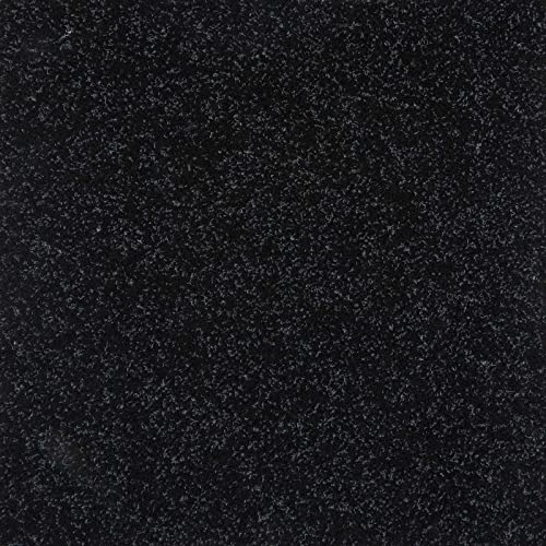 Teppichfliesen 50x50 selbstliegend Nadelvlies Teppich Fliesen ideal als Messeteppich Schatex Teppichbodenfliesen schwarz (4 Fliesen = 1 m², Schwarz) von BRICOFLOR