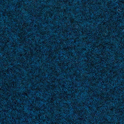 Teppichfliesen 50x50 selbstliegend Schatex Teppich Fliesen Nadelvlies Teppichboden als Fliesen blau für Büro und Messe (4 Fliesen = 1 m², Marineblau) von BRICOFLOR