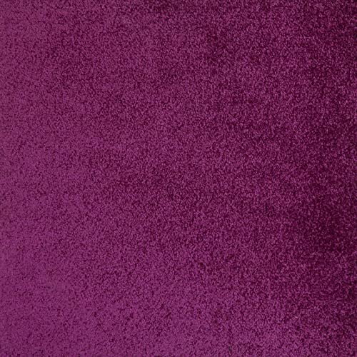 Velours Teppichfliesen weich Velour Teppichboden als Fliesen in Violett 50x50 cm Schatex Teppichbodenfliesen in Lila für Schlafzimmer und Esszimmer | 1m² von BRICOFLOR