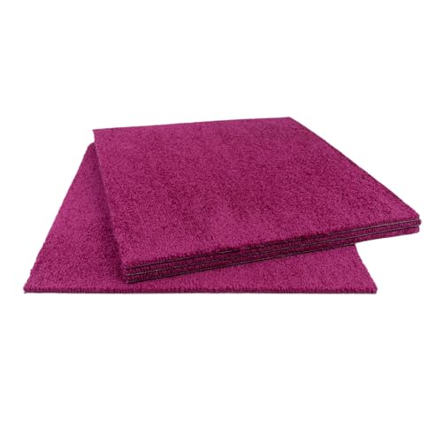 Velours Teppichfliesen weich Velour Teppichboden als Fliesen in Violett 50x50 cm Schatex Teppichbodenfliesen in Lila für Schlafzimmer und Esszimmer | 1m² = 4 Fliesen Velours Teppichfliesen weich Velour Teppichboden als Fliesen in Violett 50x50 cm Schatex Teppichbodenfliesen in Lila für Schlafzimmer und Esszimmer | 1m² = 4 Fliesen von BRICOFLOR