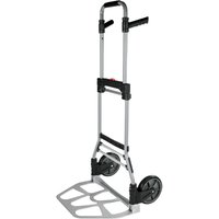 Benson Tools Klappbarer Aluminium-Trolley, 120 kg Tragkraft, ideal für Umzüge & Werkstätten, mit Kunststoffrädern und 485x350 mm Plattform. Stabil von BRICOLINE