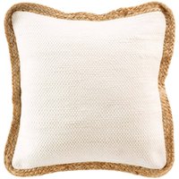 Bricoline - Dekoratives Kissen mit Jute, 45 x 45 cm Bricoline - Dekoratives Kissen mit Jute, 45 x 45 cm von BRICOLINE