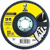 NORTON ATLAS ZIRKONIUMPLATTE 80 gr. 125mm Stahl von BRICOLINE