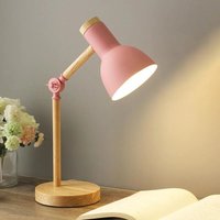 Kreative nordische Holzkunst Eisen led Faltung Einfache Schreibtischlampe Augenschutz Lesetischlampe Wohnzimmer Schlafzimmer Wohnkultur Rosa-weißes Kreative nordische Holzkunst Eisen led Faltung Einfache Schreibtischlampe Augenschutz Lesetischlampe Wohnzimmer Schlafzimmer Wohnkultur Rosa-weißes von BRIDAY