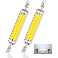 R7S LED 118mm kaltweiß 6000K, 10W ersetzt Halogen R7S J118 100W, AC 220V-240V 1000LM 360° Abstrahlwinkel R7S COB LED Linearbirne 118mm, 2St R7S LED 118mm kaltweiß 6000K, 10W ersetzt Halogen R7S J118 100W, AC 220V-240V 1000LM 360° Abstrahlwinkel R7S COB LED Linearbirne 118mm, 2St von BRIDAY