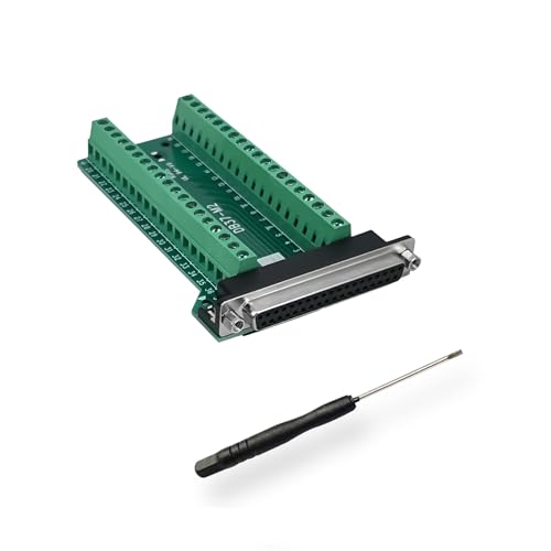 BRIEFCEC DB37 Adapter D-SUB RS-232 RS485 Seriell Auf 37-poliges Lötfreies Klemmenblock-signalmodul Mit Isoliertem Pad (1 Buchse) von BRIEFCEC