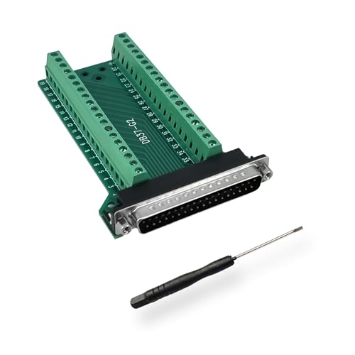 BRIEFCEC DB37 Adapter D-SUB RS-232 RS485 Seriell Auf 37-poliges Lötfreies Klemmenblock-signalmodul Mit Isoliertem Pad (1 Stecker) von BRIEFCEC