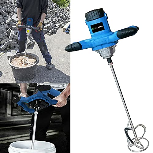 2600W Rührwerk Farb-Mörtelrührer Betonrührer Handrührwerk, 6 Variable Geschwindigkeiten, Mit Großem Rührquirl Ø 120mm und ergonomischem Griff von BRIEFNESS