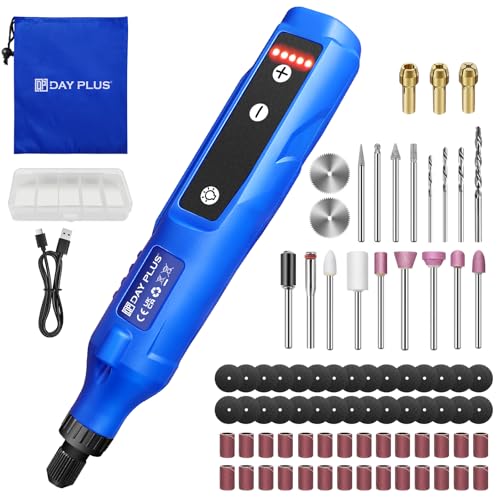 Akku Rotationswerkzeug Set 3.7V mit 80 Zubehör - 5-stufiges Mini Multitool zum Gravieren, Schleifen, Polieren & Bohren, USB-C Ladung, ideal für DIY & Handarbeiten von BRIEFNESS