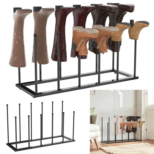 BRIEFNESS Freistehende Schuhständer - Hält 6 Paar Stiefel/Schuhe, Metall Organizer für Flur, Eingangsbereich & Außenbereich von BRIEFNESS