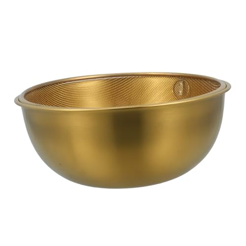 BRIGHTFUFU 1 Satz Abtropfsieb Set Teilig Feines Netzsieb mit Schüssel für Gemüse Reis und Obst Spülmaschinenfest Langlebig und Handfreundlich für Küchenarbeit von BRIGHTFUFU