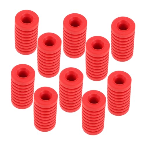 BRIGHTFUFU 10 Stück Teiliges Rote Motorrad Schalthebel Gummi Abdeckung Rutschfeste Schutzkappe Passend Einfache Montage Langlebiger Schalthebel Überzug für Vielfältige Motorradmodelle von BRIGHTFUFU