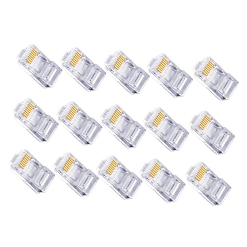 BRIGHTFUFU 100 Stück Cata Netzwerkstecker Vergoldete Kontakte Werkzeuglos Langlebig Kompatibel mit Cate Stabiler Datenübertragung PC mit Verstärktem Clip und Knickschutz BRIGHTFUFU 100 Stück Cata Netzwerkstecker Vergoldete Kontakte Werkzeuglos Langlebig Kompatibel mit Cate Stabiler Datenübertragung PC mit Verstärktem Clip und Knickschutz von BRIGHTFUFU