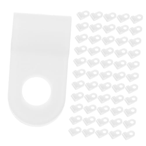 BRIGHTFUFU 100 Stück Teiliges Kabelclips R förmige Drahtklemme PVC Kabelhalter Flexibel Rostfrei für LED Lichterketten Aufputz Kabelmanagement Außenbereich Geeignet BRIGHTFUFU 100 Stück Teiliges Kabelclips R förmige Drahtklemme PVC Kabelhalter Flexibel Rostfrei für LED Lichterketten Aufputz Kabelmanagement Außenbereich Geeignet von BRIGHTFUFU