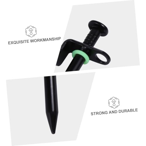 BRIGHTFUFU 16 Stück Teiliges Zeltheringe aus Robustem Lang mit Fluoreszierendem Leuchtring für Sicheren Halt bei Outdoor Camping Wandern Geeignet für Harte Böden und Zeltbefestigung von BRIGHTFUFU