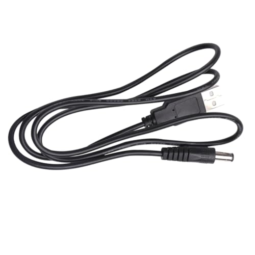 BRIGHTFUFU 1m Dc USB Stromversorgungskabel 5v 5,5 Stück 2,1mm Hohlstecker Schwarz Für Tablets Kompatibel Mit USB Wandladegeräten Und Autoladegeräten von BRIGHTFUFU