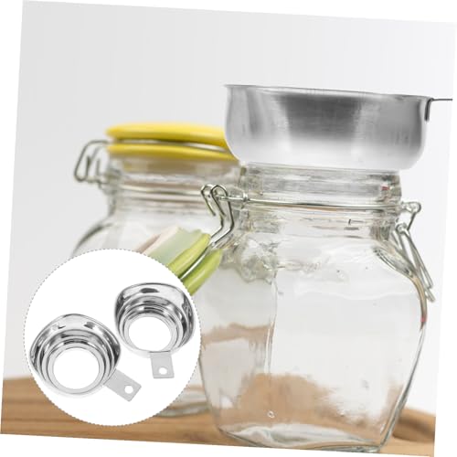 BRIGHTFUFU 2 Stück Edelstahl Trichter Breiter Ausguss Hausgebrauch Stabil Langlebig Vielseitig für Öl Saft Milch Bier Wasser Einfache Reinigung Ergonomischer Griff BRIGHTFUFU 2 Stück Edelstahl Trichter Breiter Ausguss Hausgebrauch Stabil Langlebig Vielseitig für Öl Saft Milch Bier Wasser Einfache Reinigung Ergonomischer Griff von BRIGHTFUFU
