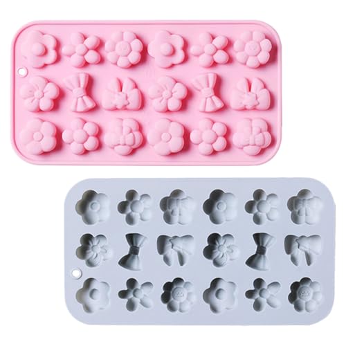 BRIGHTFUFU 2 Stück Silikon Backformen Blüten Schleifenform Flexibel Reißfest Bpa frei zum Schokoladen Süßigkeitenherstellen Spülmaschinengeeignet Platzsparend für DIY Dekoration BRIGHTFUFU 2 Stück Silikon Backformen Blüten Schleifenform Flexibel Reißfest Bpa frei zum Schokoladen Süßigkeitenherstellen Spülmaschinengeeignet Platzsparend für DIY Dekoration von BRIGHTFUFU