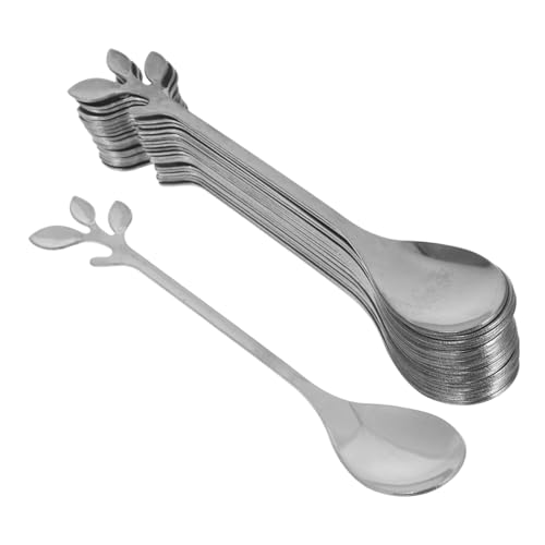 BRIGHTFUFU 20 Stück Edelstahl Espressolöffel Mini Kaffeelöffel Kurzgriff Vielseitig für Kaffee Dessert Gewürze Eiscreme Kleine Portionen Elegant und Pflegeleicht von BRIGHTFUFU