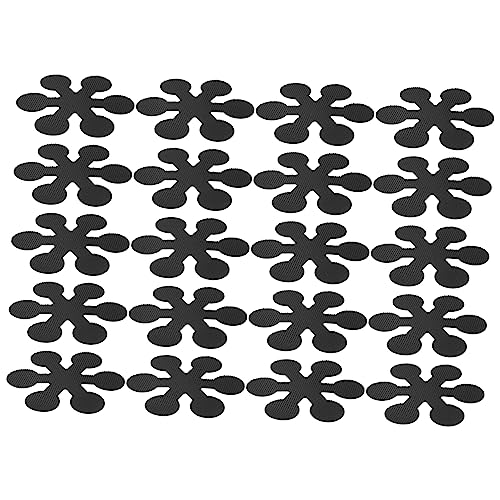 BRIGHTFUFU 20stücke Teiliges Rutschfester Badewannenaufkleber Schneeflockenform Selbstklebende Peva Anti-rutsch-Sticker Für Badezimmer Treppen Und Holzoberflächen Langlebig Und von BRIGHTFUFU