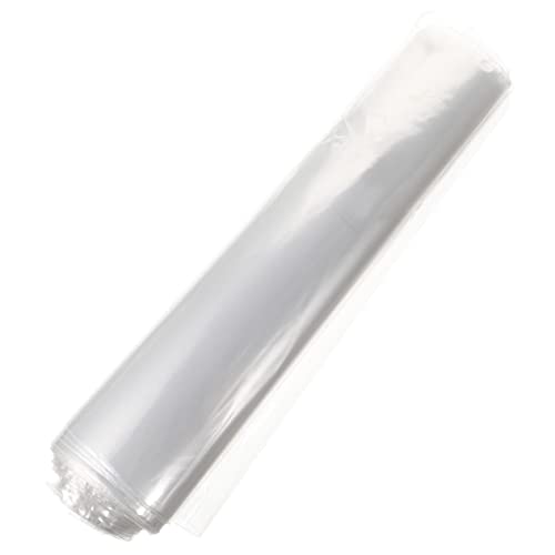 BRIGHTFUFU 200 Stück Transparente Pof Schrumpftüten Schrumpffolie Verpackungsbeutel Klar Umweltfreundlich Langlebig Vielseitig für Geschenke Kosmetik Kerzen Dvds Verpackung von BRIGHTFUFU