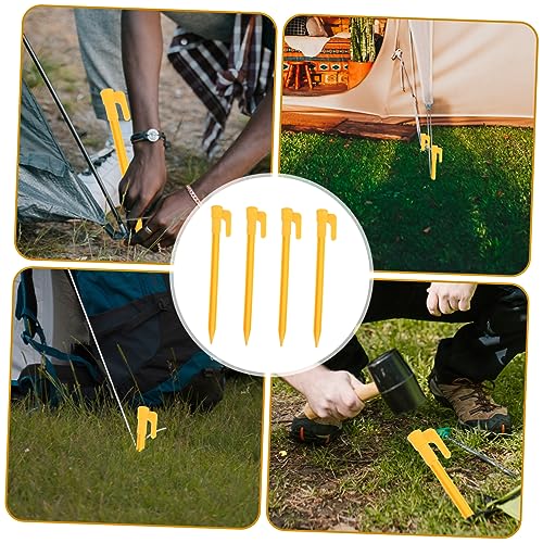 BRIGHTFUFU 24 Stück Teiliges Zeltheringe aus Robustem Abs Kunststoff Rostfrei und Wiederverwendbar Geeignet für Strand Zelte Pavillons und Garten Leicht und Sicher mit Zulaufender Spitze für BRIGHTFUFU 24 Stück Teiliges Zeltheringe aus Robustem Abs Kunststoff Rostfrei und Wiederverwendbar Geeignet für Strand Zelte Pavillons und Garten Leicht und Sicher mit Zulaufender Spitze für von BRIGHTFUFU