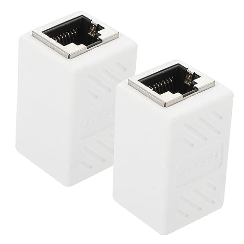 BRIGHTFUFU 2er Set RJ45 Ethernet Kupplung Weiblich Zu Weiblich Adapter Netzwerk Verlängerung Für Cat5 Cat5e Und Cat6 Kabel Geschirmte Ethernet Verbindung Für Stabilen Datentransfer BRIGHTFUFU 2er Set RJ45 Ethernet Kupplung Weiblich Zu Weiblich Adapter Netzwerk Verlängerung Für Cat5 Cat5e Und Cat6 Kabel Geschirmte Ethernet Verbindung Für Stabilen Datentransfer von BRIGHTFUFU