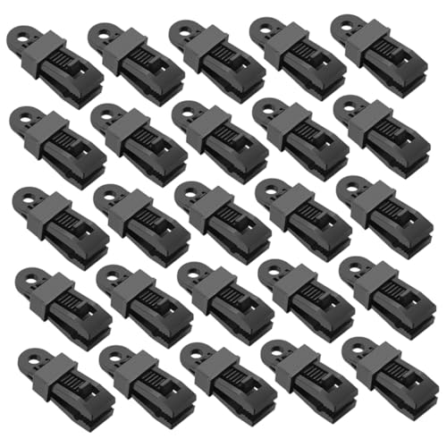 BRIGHTFUFU 30 Stück Teiliges Zeltplanen Clips aus Flexiblem PP Winddichte Zeltbefestiger mit Starkem Griff für Outdoor Camping Markisen und Vorzelte Kompakt und Wiederverwendbar für Sicheres von BRIGHTFUFU