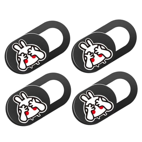 BRIGHTFUFU 4 Stück Cartoon Kaninchen Webcam Slider Abdeckung Computer Webcam Schutz für Laptop und Tablet Sichtschutz Einfach zu Bedienen Stark Haftend Dünn und Leicht BRIGHTFUFU 4 Stück Cartoon Kaninchen Webcam Slider Abdeckung Computer Webcam Schutz für Laptop und Tablet Sichtschutz Einfach zu Bedienen Stark Haftend Dünn und Leicht von BRIGHTFUFU