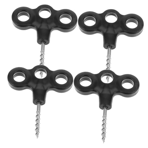 BRIGHTFUFU 4 Stück Teiliges Stabile Zeltheringe aus Kunststoff Windfeste und Tragbare Zeltpflöcke mit Verdickter Spitze Geeignet für Strand Camping Pavillons und Harte Böden von BRIGHTFUFU