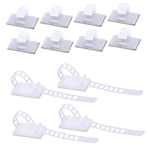 BRIGHTFUFU 50 Stück Verstellbare Kabelhalter Teilig Selbstklebend mit Kabelklemmen für Kabelmanagement Drahtbefestigung und Organizer Weiß für Büro und Zuhause Flexibel Einsetzbar Einfache BRIGHTFUFU 50 Stück Verstellbare Kabelhalter Teilig Selbstklebend mit Kabelklemmen für Kabelmanagement Drahtbefestigung und Organizer Weiß für Büro und Zuhause Flexibel Einsetzbar Einfache von BRIGHTFUFU