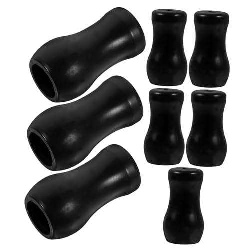 BRIGHTFUFU 8 Stück Teiliges Jalousien Zugknöpfe aus Schwarzem PVC Ersatz Blind Pull Cord Knobs Stilvolles Design Langlebig Geeignet für Fensterrollos Innen Wohnzimmer Schlafzimmer von BRIGHTFUFU