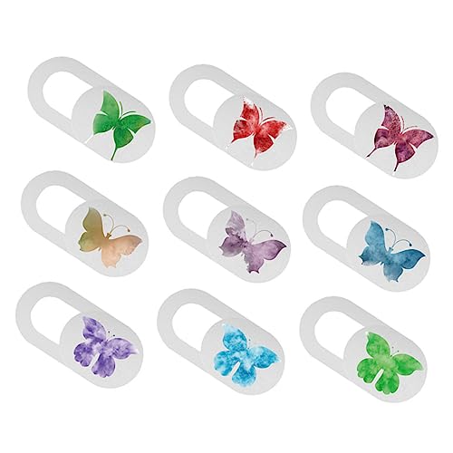 BRIGHTFUFU 9stücke Teiliges Webcam Cover Mit Schmetterlingsmuster Klebeverschluss Für Smartphone Laptop Tablet Datenschutz Für Frontkameras Einfache Anwendung Haftstark Und Leicht von BRIGHTFUFU