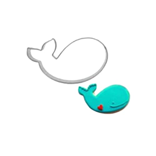 BRIGHTFUFU Edelstahl Ausstecher Für Kekse Und Fondant Antihaft Backform Mit Walfisch-design Zum Formen Von Schokolade Und Plätzchen Hitzebeständig Und Leicht Zu Reinigen Für Heim Und von BRIGHTFUFU