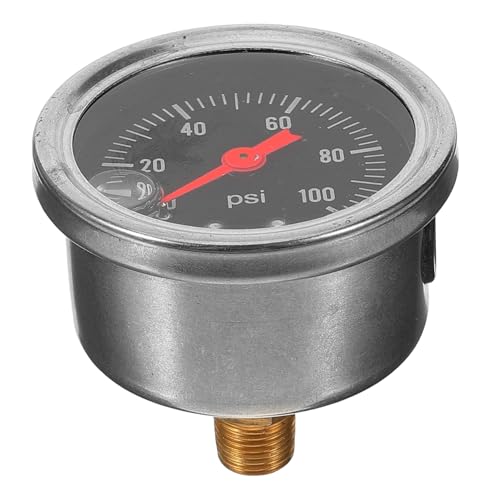 BRIGHTFUFU Auto Benzindruckmessgerät Psi Kraftstoffdruckprüfer aus Edelstahl Präzises Manometer Kraftstoffsystem für Kfz Kraftstoffpumpen BRIGHTFUFU Auto Benzindruckmessgerät Psi Kraftstoffdruckprüfer aus Edelstahl Präzises Manometer Kraftstoffsystem für Kfz Kraftstoffpumpen von BRIGHTFUFU