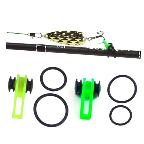 BRIGHTFUFU Bunte Angelrutenhaken Hakenhalter für Köder Angelzubehör Klein Robust für Frauen und Männer Einfache Montage Vielseitig Einsetzbar von BRIGHTFUFU