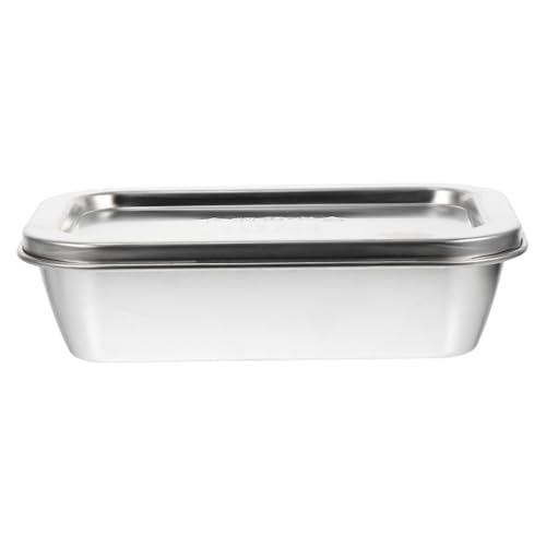 BRIGHTFUFU Butterdose mit Deckel Luftdichte Küchenaufbewahrung Rostfrei Hitze und Kältebeständig Rechteckig Praktische Haushalts für Frische Lagerung BRIGHTFUFU Butterdose mit Deckel Luftdichte Küchenaufbewahrung Rostfrei Hitze und Kältebeständig Rechteckig Praktische Haushalts für Frische Lagerung von BRIGHTFUFU