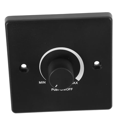 BRIGHTFUFU Dimmschalter für Yacht und Wohnmobil Pc-material Panel Langlebiger Rv Innenbeleuchtung Schalter Einfache Installation Stufenlose Helligkeitsregelung Schwarz von BRIGHTFUFU