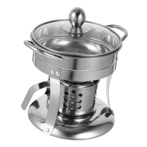 BRIGHTFUFU Edelstahl Hot Pot Spirituskocher mit Becher und Leerem Ölbehälter Kompakter Campingkocher Hitzebeständig Rostfrei für Outdoor Kochen und Gemeinsames Hot Pot Erlebnis BRIGHTFUFU Edelstahl Hot Pot Spirituskocher mit Becher und Leerem Ölbehälter Kompakter Campingkocher Hitzebeständig Rostfrei für Outdoor Kochen und Gemeinsames Hot Pot Erlebnis von BRIGHTFUFU