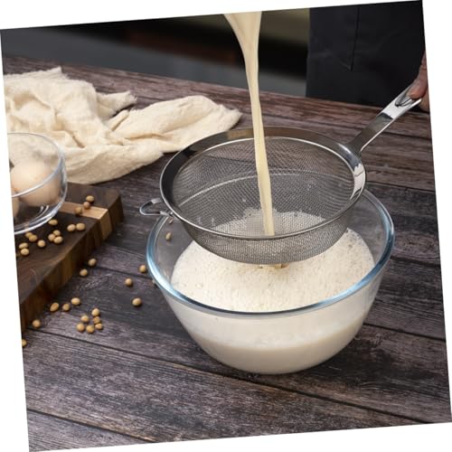 BRIGHTFUFU Edelstahl Mehlsieb Mittelgroß Feinmaschiges Haushaltssieb Langlebiger Rostfreier Teigsieb mit Hoher Effizienz Praktisch für Feines Filtern und Klumpenvermeidung Beim Backen BRIGHTFUFU Edelstahl Mehlsieb Mittelgroß Feinmaschiges Haushaltssieb Langlebiger Rostfreier Teigsieb mit Hoher Effizienz Praktisch für Feines Filtern und Klumpenvermeidung Beim Backen von BRIGHTFUFU