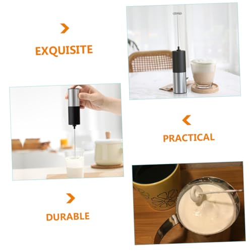 BRIGHTFUFU Elektrischer Milchaufschäumer aus Handlicher Kabelloser Milchzubehör Mixer mit Ergonomischem Griff und Einhandbedienung Multifunktionaler Handmixer für Kaffee Sahne und Teig BRIGHTFUFU Elektrischer Milchaufschäumer aus Handlicher Kabelloser Milchzubehör Mixer mit Ergonomischem Griff und Einhandbedienung Multifunktionaler Handmixer für Kaffee Sahne und Teig von BRIGHTFUFU
