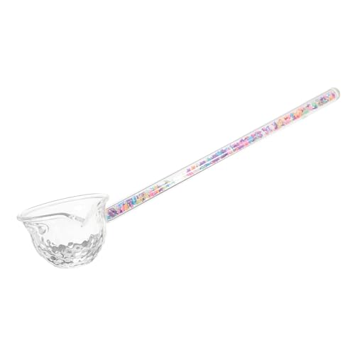BRIGHTFUFU Glaslöffel mit Ausguss Bunter Teelöffel aus Hochborosilikat Glas Ergonomisch Rutschfest Multifunktional für Tee und Suppe Geeignet BRIGHTFUFU Glaslöffel mit Ausguss Bunter Teelöffel aus Hochborosilikat Glas Ergonomisch Rutschfest Multifunktional für Tee und Suppe Geeignet von BRIGHTFUFU